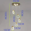 GobekUsa Crystal LED Chandelier: Modern 5head Highlight for Bedroom, Bar, Study Room Decor