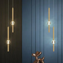 GobekUsa Crystal LED Chandelier for Nordic Bedroom, Living Room & TV Background Wall.