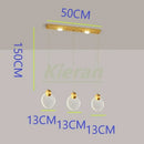 GobekUsa Crystal LED Chandelier: Modern 5head Highlight for Bedroom, Bar, Study Room Decor