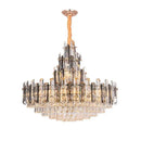 GobekUsa Crystal LED Oval Round Chandelier Hanging Lamp - Dimmable Ceiling Pendant