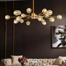 GobekUsa Crystal LED Chandelier: Modern Nordic Design Copper Ceiling Light Fixture