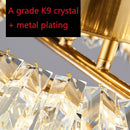 GobekUsa Crystal LED Chandelier: Luxury Modern Bedroom & Living Room Ceiling Light