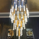 GobekUsa Crystal LED Chandelier for Staircase & Living Room