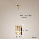GobekUsa Crystal Round Chandelier Gold LED Modern Lustres for Living Room