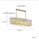 GobekUsa Crystal Round Chandelier Gold LED Modern Lustres for Living Room
