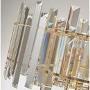 GobekUsa Crystal Round Chandelier Gold LED Modern Lustres for Living Room