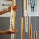 GobekUsa Crystal Staircase Chandelier - Modern Gold LED Lighting for Living Room