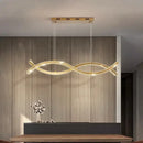 GobekUsa Crystal Strip Chandelier: Modern Minimalist Ceiling Light for Artistic Indoor Lighting