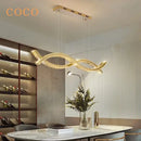 GobekUsa Crystal Strip Chandelier: Modern Minimalist Ceiling Light for Artistic Indoor Lighting