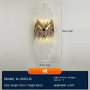 GobekUsa Crystal Wall Lamp: Modern Luxury Wireless Rechargeable Sconce Light for Bedroom & Living Room