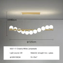 GobekUsa Glass Ball G9 LED Chandelier for Dining Room, Kitchen, Office & Front Desk
