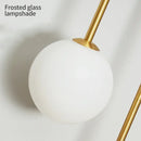 GobekUsa Glass Ball LED Wall Lamp: Modern Round Gold Iron Light for Bedroom, Living Room