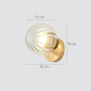 Modern gold decorbites glass ball wall lamp bedroom sconce by Decorbites