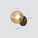 Modern gold decorbites glass ball wall lamp bedroom sconce by Decorbites