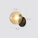 Modern gold decorbites glass ball wall lamp bedroom sconce by Decorbites