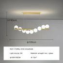 GobekUsa Glass Balls G9 LED Chandelier for Dining Room & Kitchen