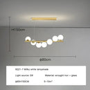 GobekUsa Glass Balls G9 LED Chandelier for Dining Room & Kitchen