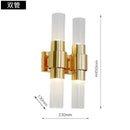 GobekUsa Iron Glass Lamps: Modern Nordic Wall Sconce Light Fixture for Living Room, Bedroom, Stairway