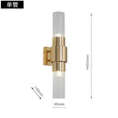 GobekUsa Iron Glass Lamps: Modern Nordic Wall Sconce Light Fixture for Living Room, Bedroom, Stairway