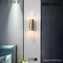 GobekUsa Iron Glass Lamps: Modern Nordic Wall Sconce Light Fixture for Living Room, Bedroom, Stairway