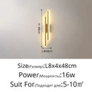 GobekUsa LED Strip Wall Lamp Luxury Loft Decor Bedroom Bedside Aisle Light