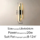 GobekUsa LED Strip Wall Lamp Luxury Loft Decor Bedroom Bedside Aisle Light