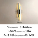 GobekUsa LED Strip Wall Lamp Luxury Loft Decor Bedroom Bedside Aisle Light