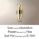 GobekUsa LED Strip Wall Lamp Luxury Loft Decor Bedroom Bedside Aisle Light