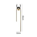 GobekUsa Deer Head Wall Lamp Gold Art Decor Living Room Bedside Light