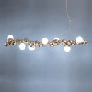 GobekUsa Designer Molecule Chandelier: LED Dimmable Chrome Gold Lighting 2025 Trend