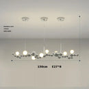 GobekUsa Designer Molecule Chandelier: LED Dimmable Chrome Gold Lighting 2025 Trend