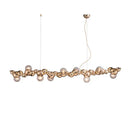 GobekUsa Designer Molecule Chandelier: LED Dimmable Chrome Gold Lighting 2025 Trend