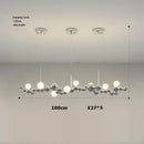 GobekUsa Designer Molecule Chandelier: LED Dimmable Chrome Gold Lighting 2025 Trend