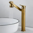 GobekUsa Gold Multifunction Bathroom Sink Faucet Hot Cold Water Mixer Deck Mounted
