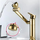 GobekUsa Gold Multifunction Bathroom Sink Faucet Hot Cold Water Mixer Deck Mounted