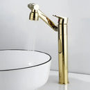 GobekUsa Gold Multifunction Bathroom Sink Faucet Hot Cold Water Mixer Deck Mounted