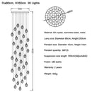 GobekUsa Diamond Crystal Ball Chandelier LED Hanging Lamp Gold Fixture
