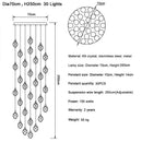 GobekUsa Diamond Crystal Ball Chandelier LED Hanging Lamp Gold Fixture