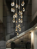 GobekUsa Diamond Crystal Ball Chandelier LED Hanging Lamp Gold Fixture