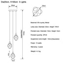 GobekUsa Diamond Crystal Ball Chandelier LED Hanging Lamp Gold Fixture