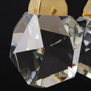 GobekUsa Diamond Crystal Ball Chandelier, Luxury LED Light Fixture for Staircase and Living Room