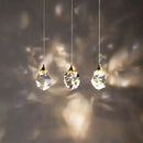 GobekUsa Diamond Crystal Ball Chandelier, Luxury LED Light Fixture for Staircase and Living Room