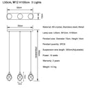 GobekUsa Diamond Crystal Ball Chandelier, Luxury LED Light Fixture for Staircase and Living Room