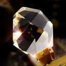 GobekUsa Diamond Crystal Chandelier: Luxury Gold LED Lighting for Staircase & Living Room