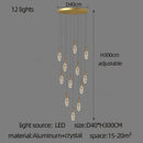 GobekUsa Diamond Crystal Chandelier - Gold Interior Designer Living Room Lamp