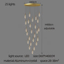 GobekUsa Diamond Crystal Chandelier - Gold Interior Designer Living Room Lamp