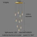 GobekUsa Diamond Crystal Chandelier - Gold Interior Designer Living Room Lamp
