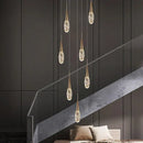 GobekUsa Diamond Crystal Chandelier - Gold Interior Designer Living Room Lamp