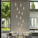 GobekUsa Diamond Crystal Chandelier - Gold Interior Designer Living Room Lamp