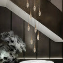 GobekUsa Diamond Crystal Chandelier - Gold Interior Designer Living Room Lamp